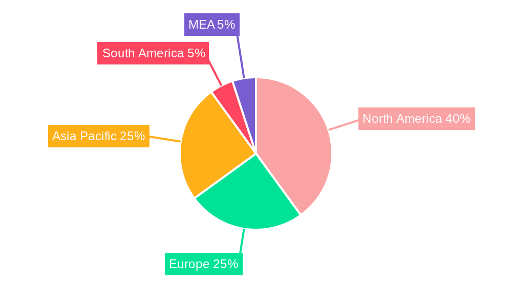 VCSEL Market Market Share by Region - Global Geographic Distribution