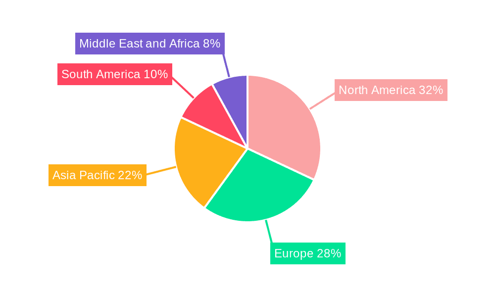 Veterinary Anti-infectives Market Market Share by Region - Global Geographic Distribution