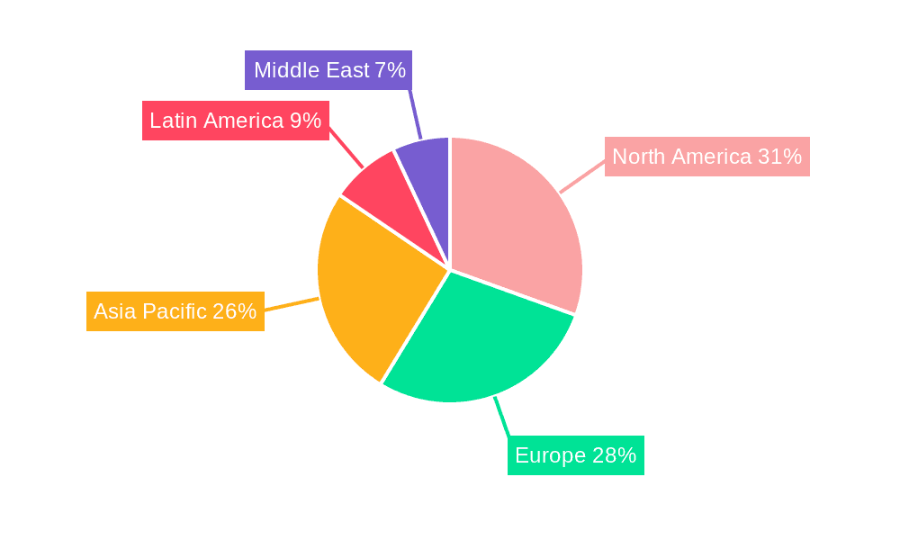 Video Content Analytics Industry Market Share by Region - Global Geographic Distribution