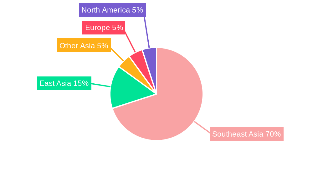 Vietnam Mice Travel Industry Market Share by Region - Global Geographic Distribution