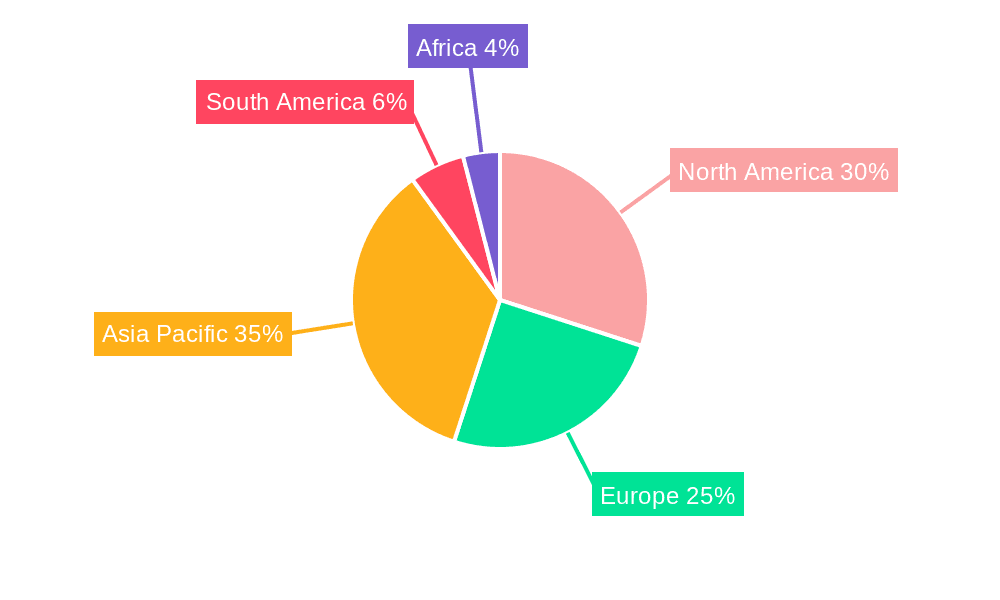 Warehouse Fumigants Market Market Share by Region - Global Geographic Distribution