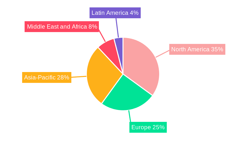 GRC Cladding Market Market Share by Region - Global Geographic Distribution