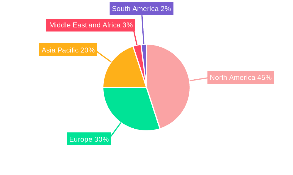 Smart Healthcare Market Market Share by Region - Global Geographic Distribution