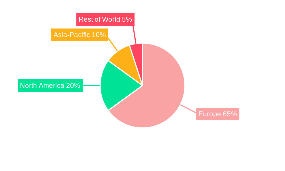 Airport Ground Handling System Market in Europe Market Share by Region - Global Geographic Distribution
