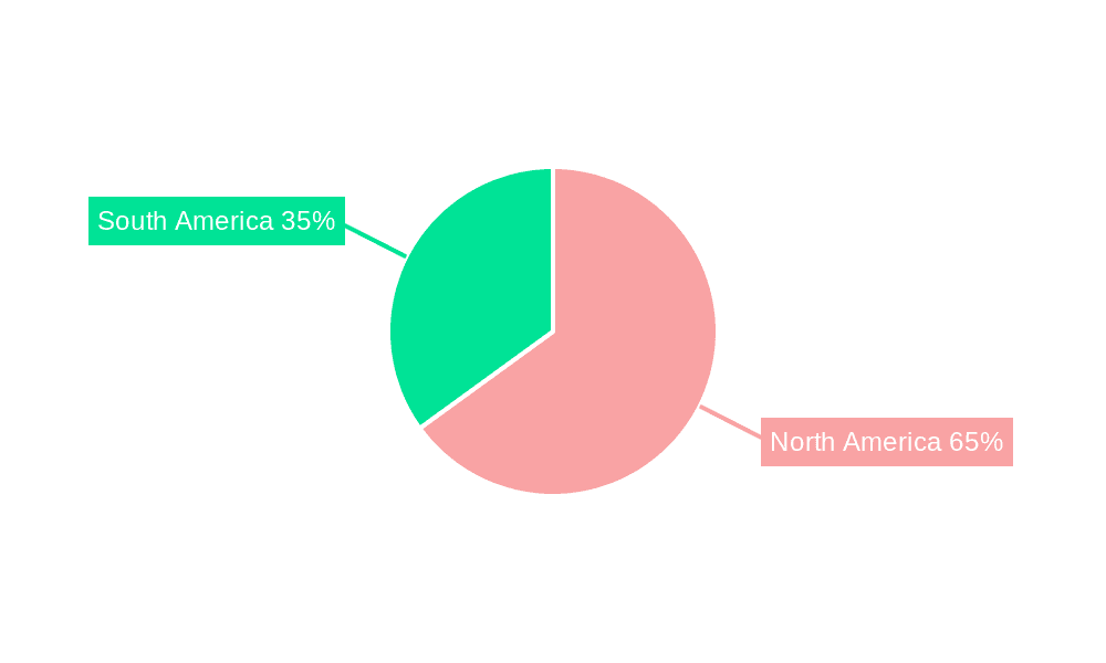 Americas Hydraulic Submersible Pumps Market Market Share by Region - Global Geographic Distribution