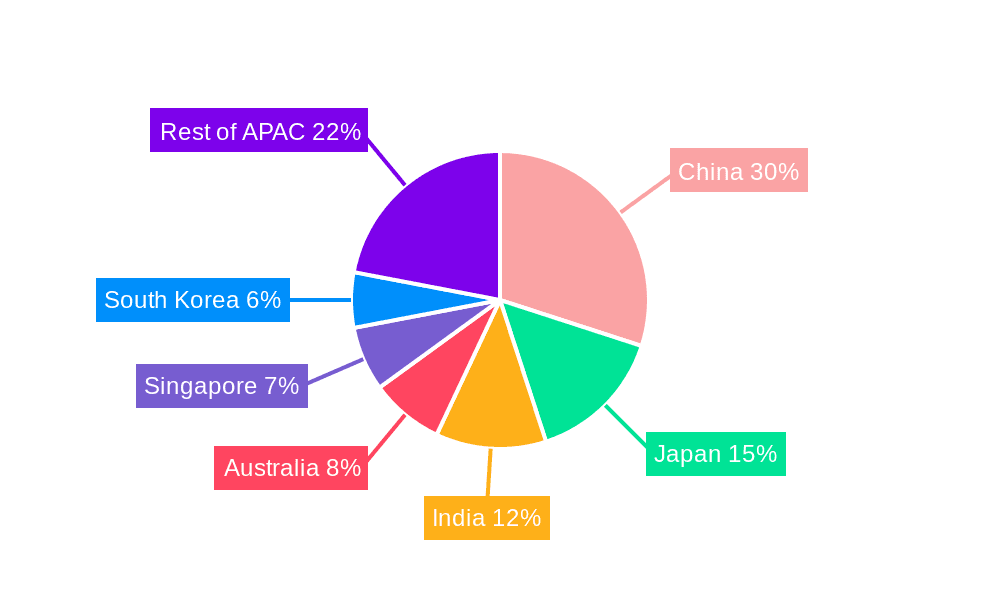 Asia-Pacific MICE Business Tourism Market Market Share by Region - Global Geographic Distribution