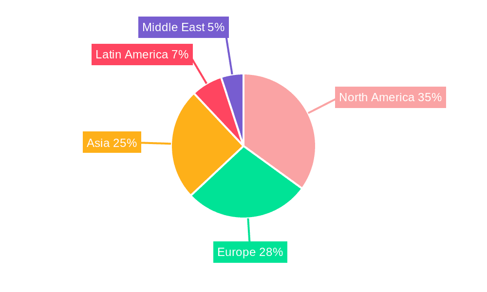 Consumer Goods Contract Packaging Market Market Share by Region - Global Geographic Distribution