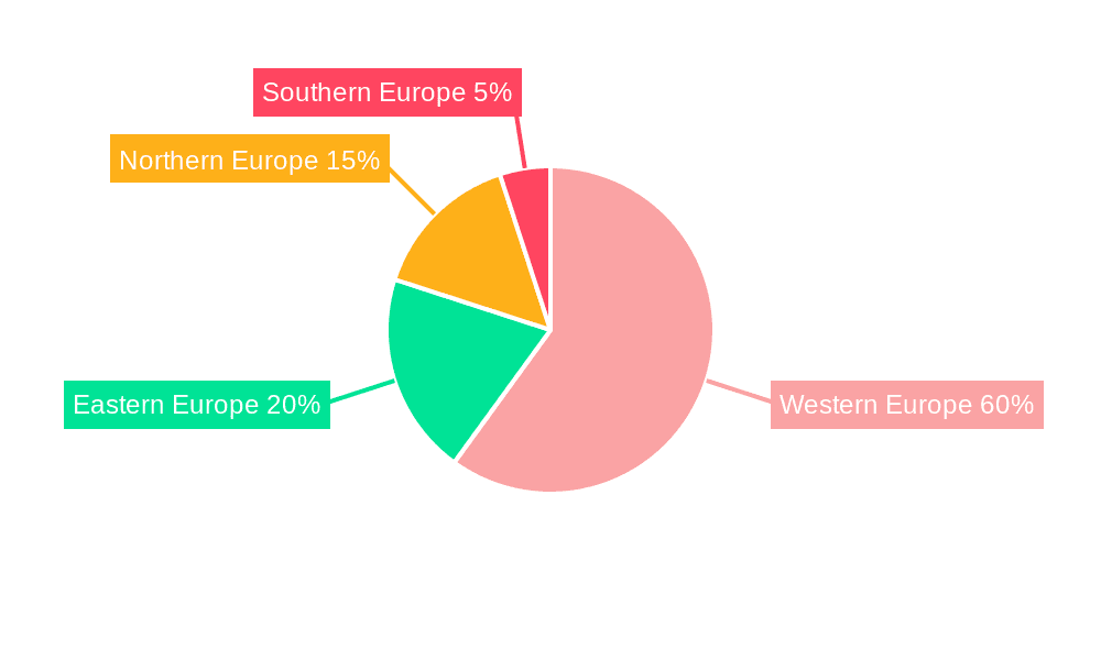 Europe Clearing Houses And Settlements Market Market Share by Region - Global Geographic Distribution