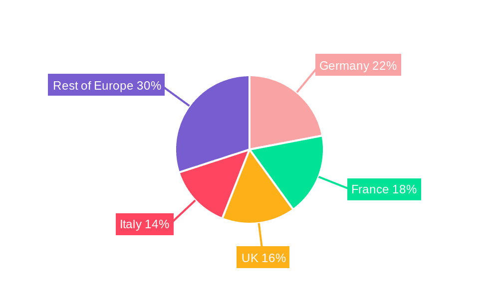 Europe Ovarian Cancer Diagnostics and Therapeutics Industry Market Share by Region - Global Geographic Distribution