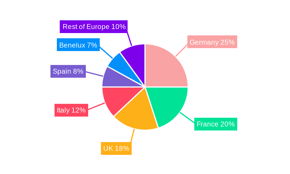 Europe Personal Care Plastic Tube Packaging Market Market Share by Region - Global Geographic Distribution