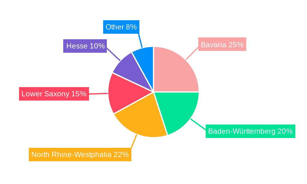 Germany Automotive Carbon Fiber Composites Market Market Share by Region - Global Geographic Distribution