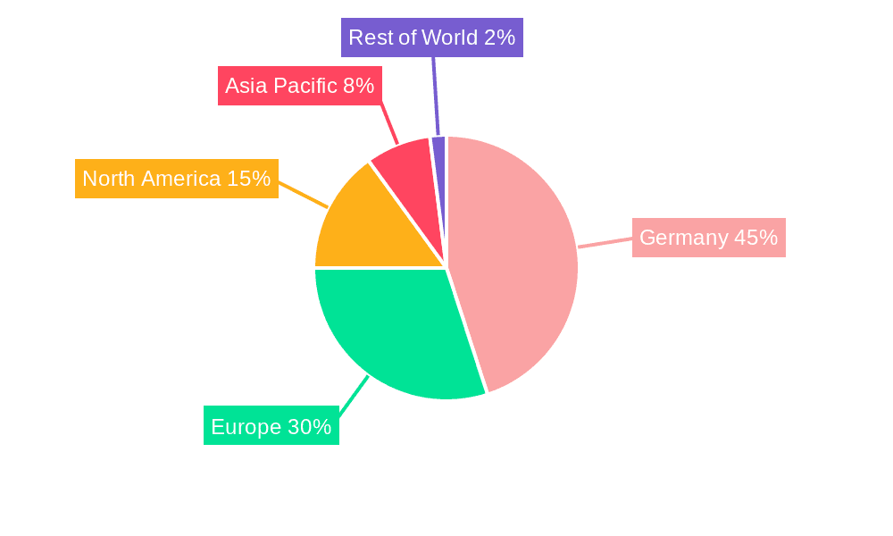Germany EV Charging Infrastructure Market Market Share by Region - Global Geographic Distribution