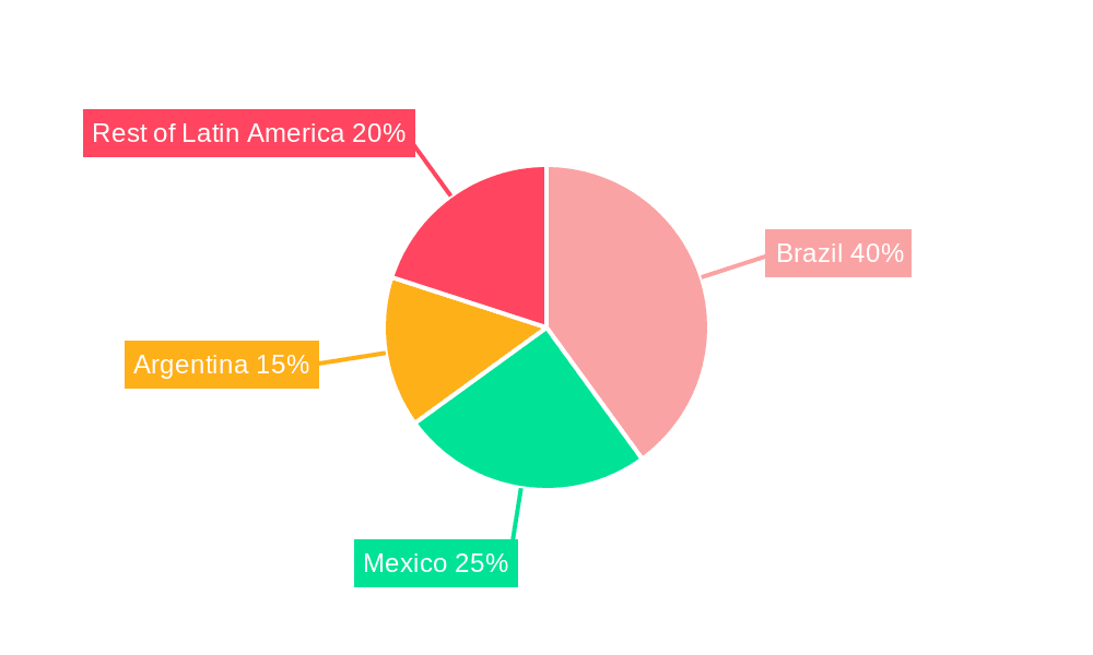 Latin America Personal Care Packaging Market Market Share by Region - Global Geographic Distribution