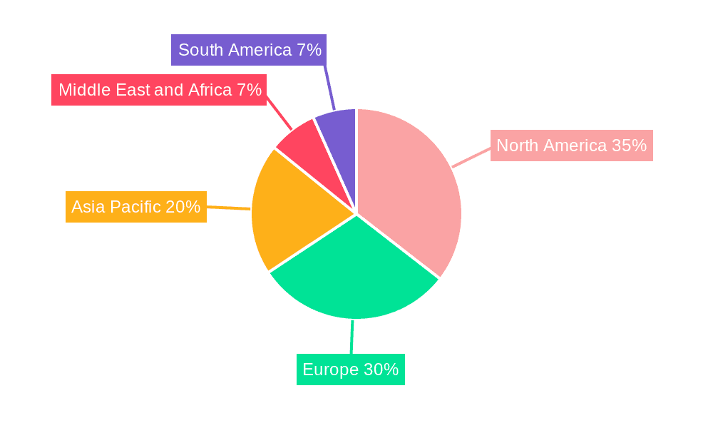 Lentiviral Vector Contract Development And Manufacturing Organizations Market Market Share by Region - Global Geographic Distribution