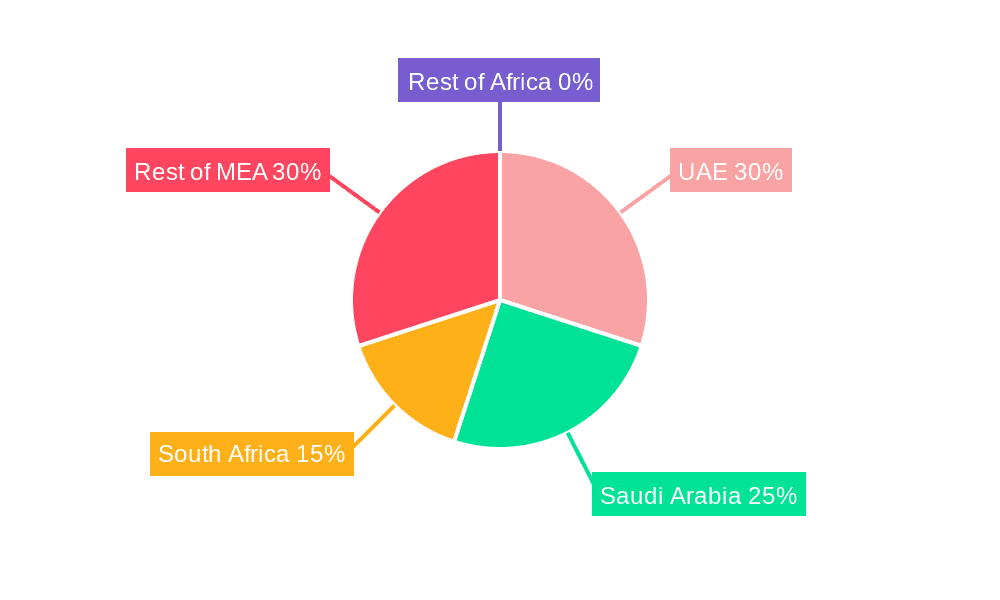 Middle East and Africa 3D 4D Technology Market Market Share by Region - Global Geographic Distribution