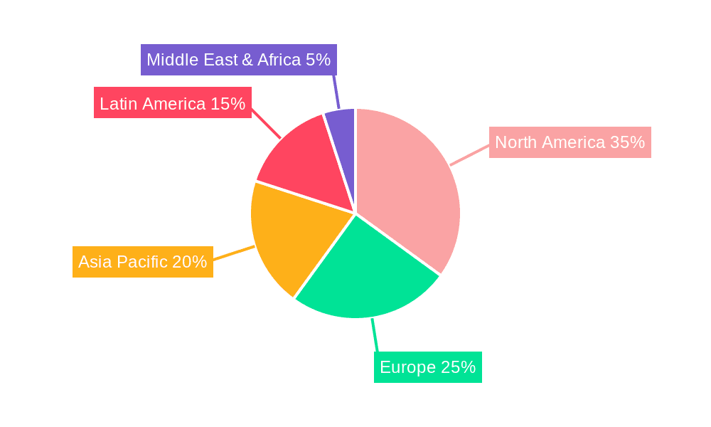 North America Micronutrient Fertilizer Market Market Share by Region - Global Geographic Distribution