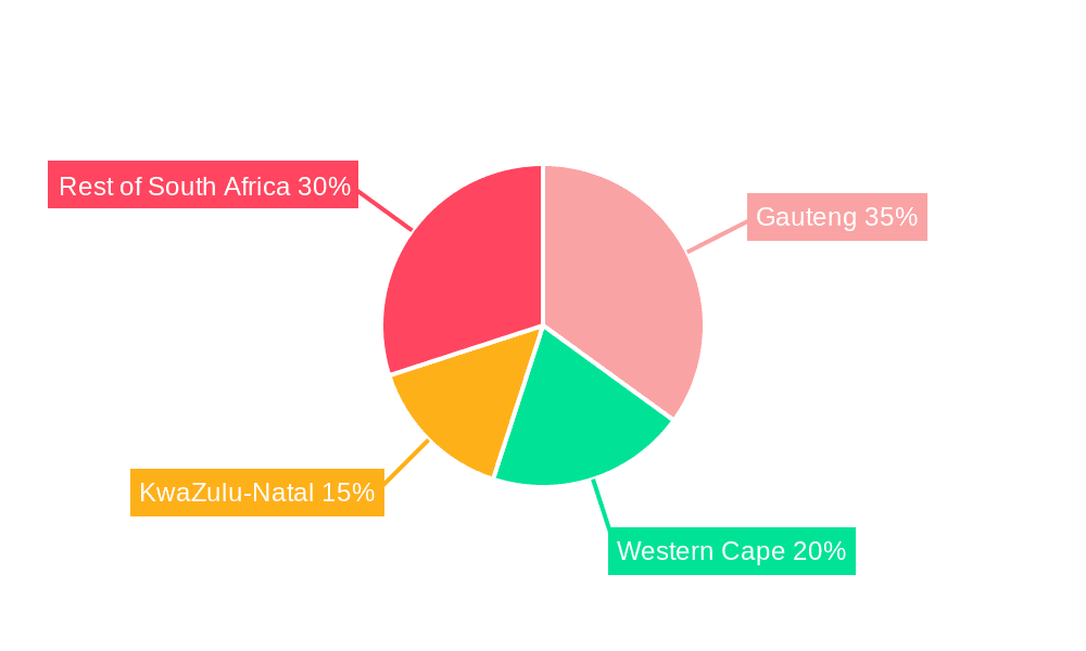 South Africa Protective Packaging Market Market Share by Region - Global Geographic Distribution