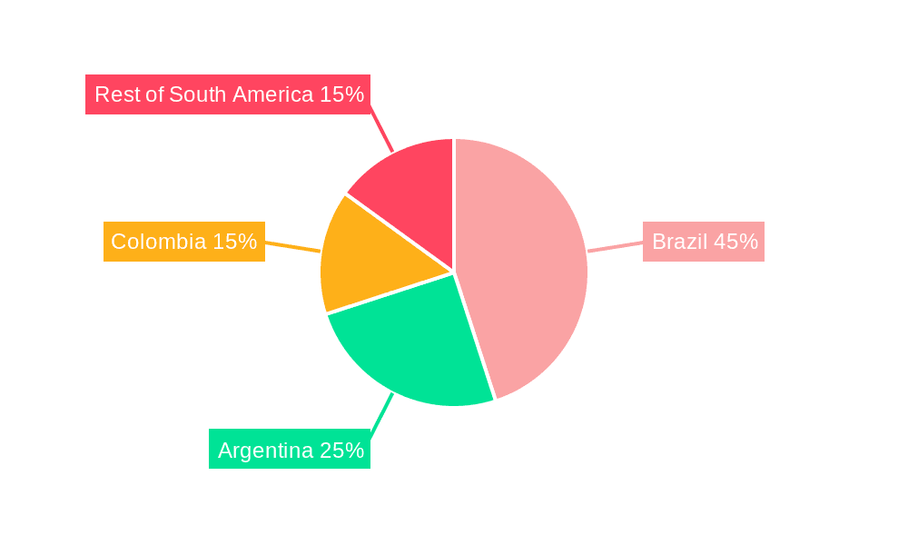 South America Commercial Aircraft Aviation Fuel Market Market Share by Region - Global Geographic Distribution