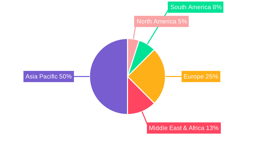 Southeast Asia Air Charter Services Market Market Share by Region - Global Geographic Distribution