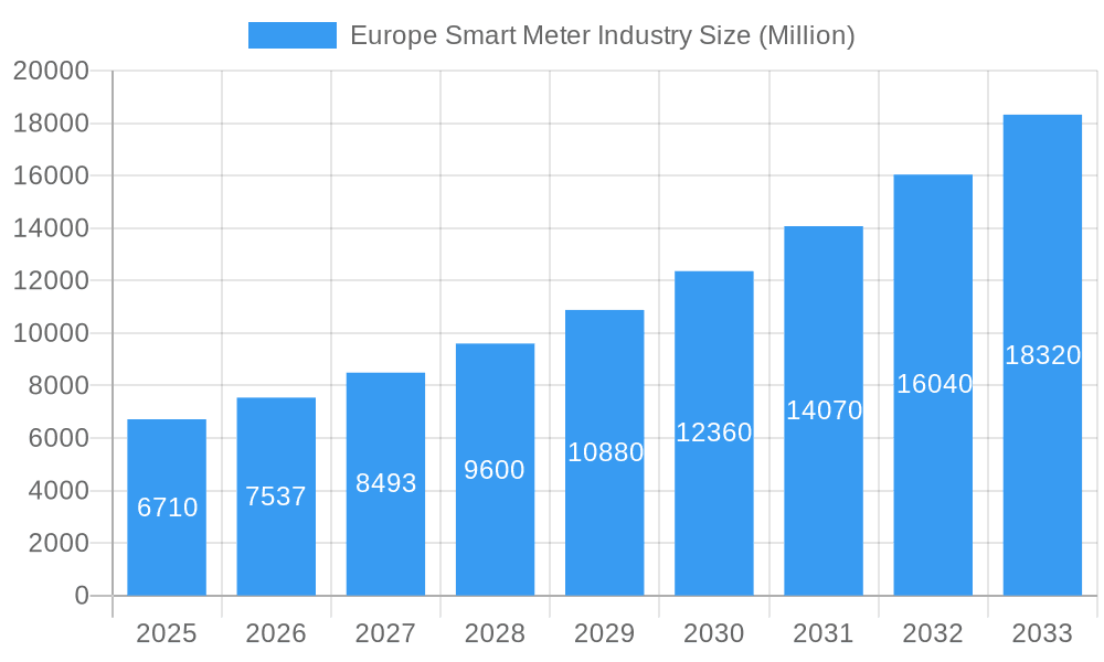 Europe Smart Meter Industry Market Size and Forecast (2024-2030)