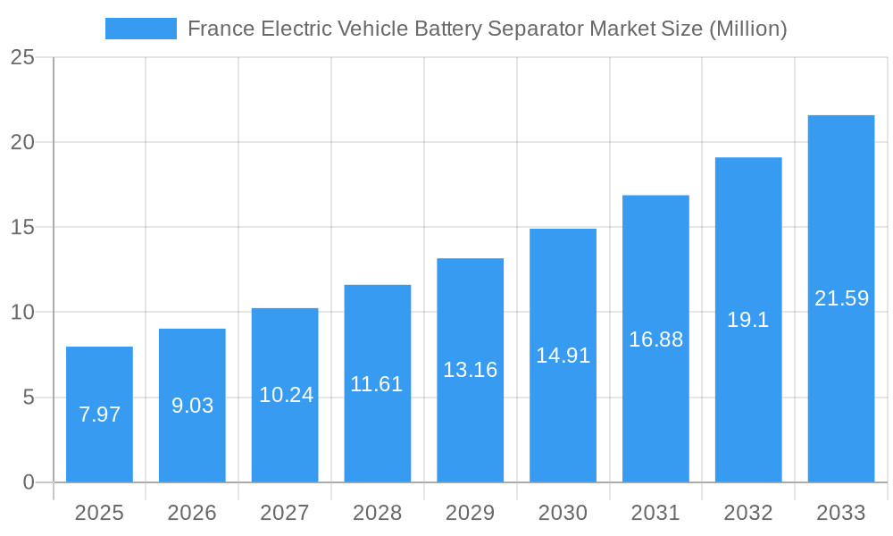 France Electric Vehicle Battery Separator Market Market Size and Forecast (2024-2030)