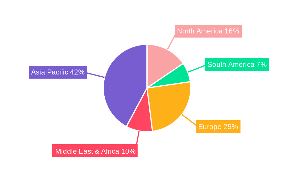 ASEAN Digital Transformation Market Market Share by Region - Global Geographic Distribution