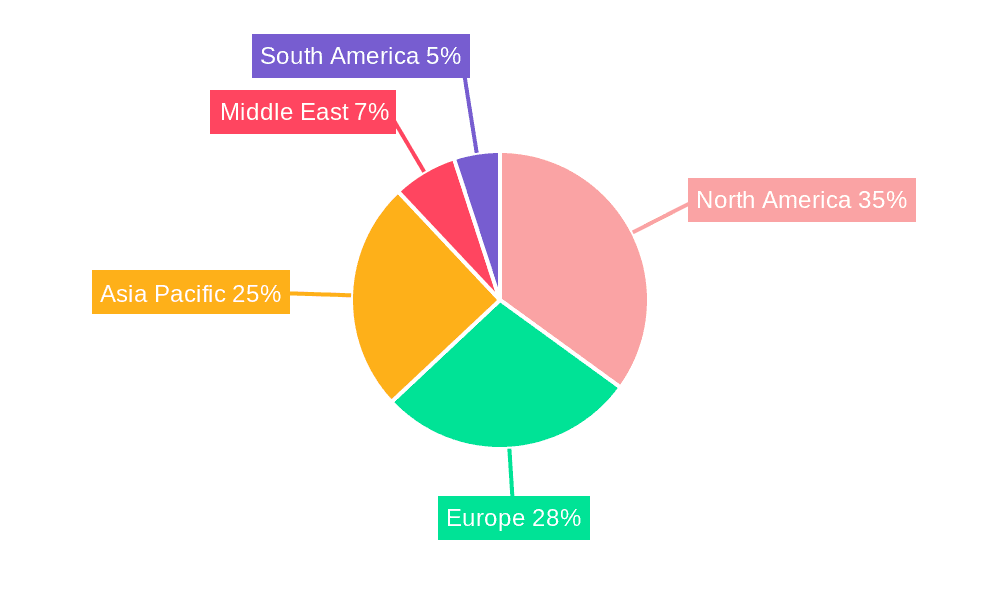 Air Freight Forwarding Market Market Share by Region - Global Geographic Distribution