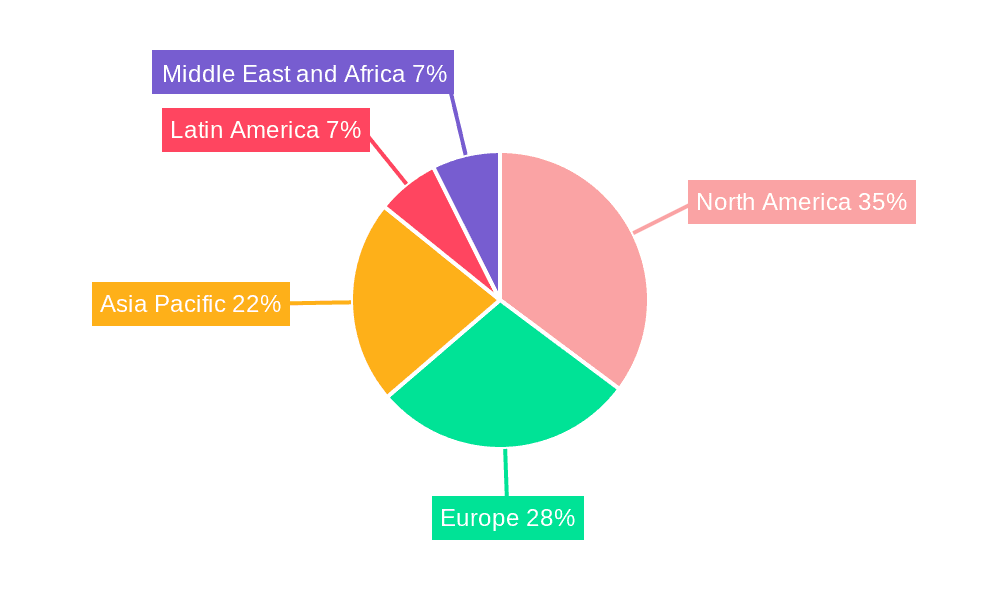 Aircraft Flight Recorder Market Market Share by Region - Global Geographic Distribution