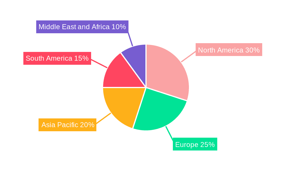 Almond-based Spreads Market Market Share by Region - Global Geographic Distribution