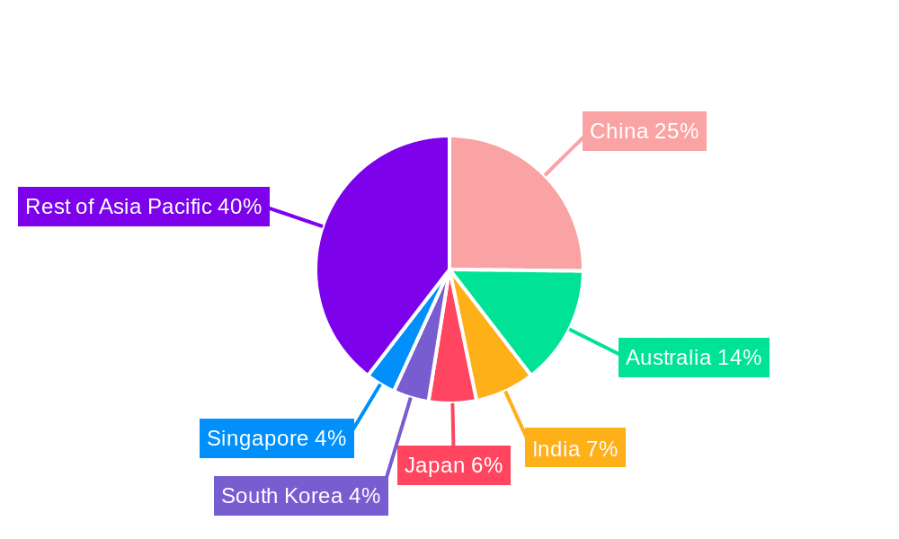 Asia Pacific Luxury Yacht Market Market Share by Region - Global Geographic Distribution