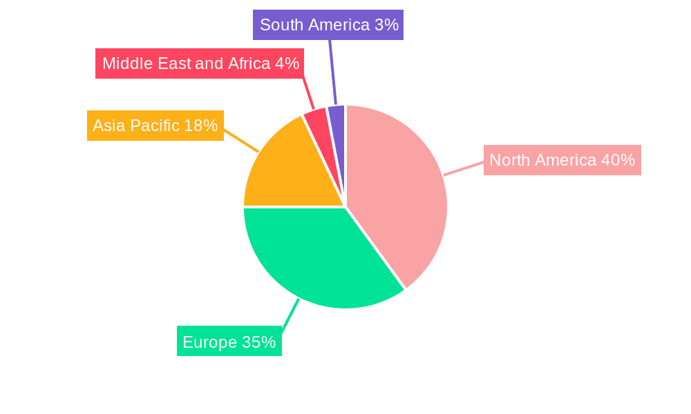 Atopic Dermatitis Drugs Market Market Share by Region - Global Geographic Distribution