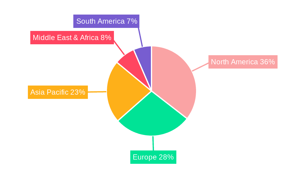 Autonomous Underwater Vehicles Market Share by Region - Global Geographic Distribution