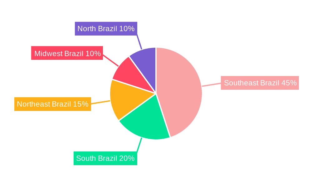 Brazil Optical Transceiver Market Market Share by Region - Global Geographic Distribution