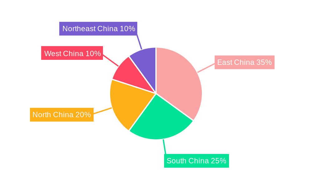China Rigid Plastic Packaging Market Market Share by Region - Global Geographic Distribution