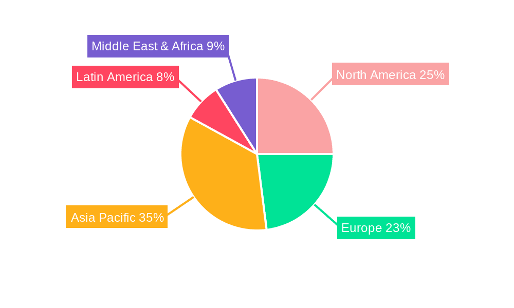 Chromium Phosphate Market Market Share by Region - Global Geographic Distribution