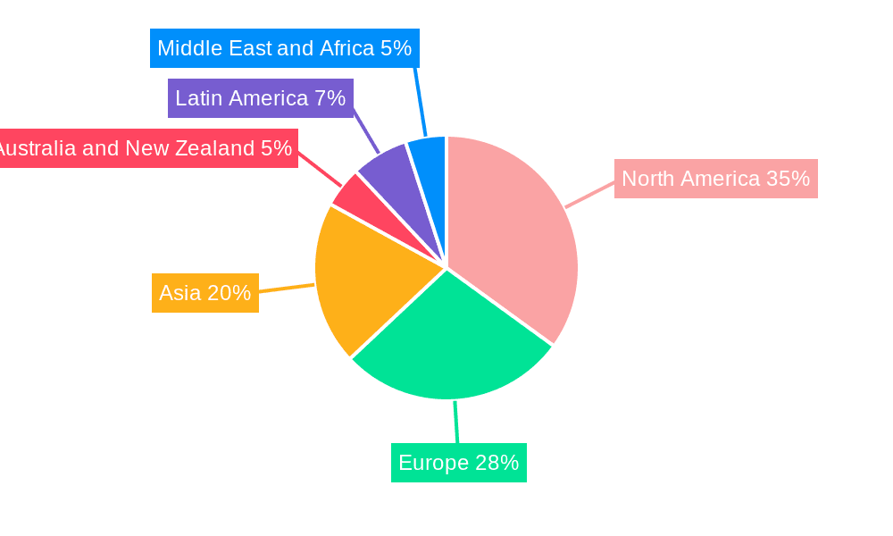 Consulting Service Market Market Share by Region - Global Geographic Distribution
