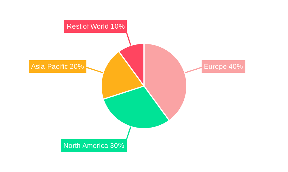 Europe Agricultural Enzymes Market Market Share by Region - Global Geographic Distribution