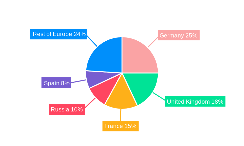 Europe Construction Equipment Market Market Share by Region - Global Geographic Distribution