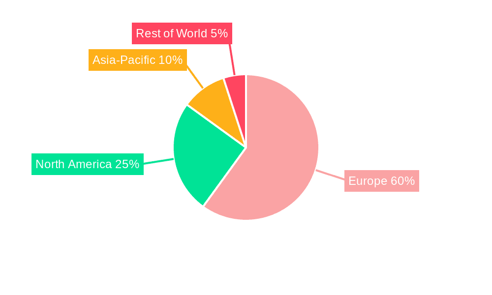 Europe Feed Antioxidants Market Market Share by Region - Global Geographic Distribution