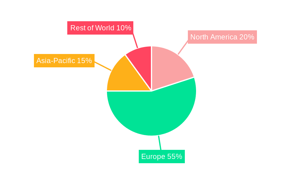 Europe Fire-Resistant Glass Market Market Share by Region - Global Geographic Distribution