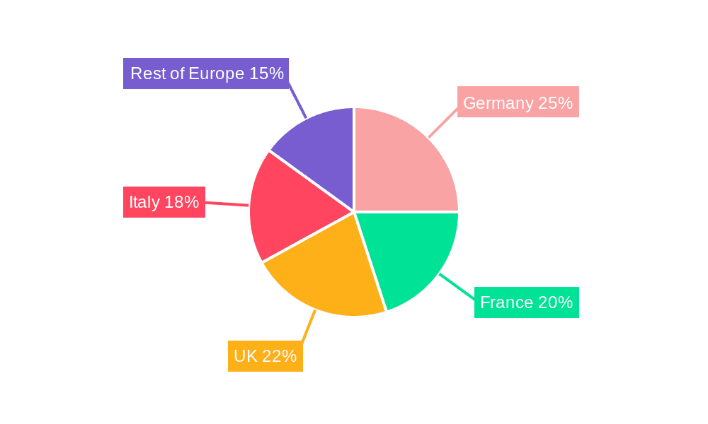Europe Garment Steamers Market Market Share by Region - Global Geographic Distribution