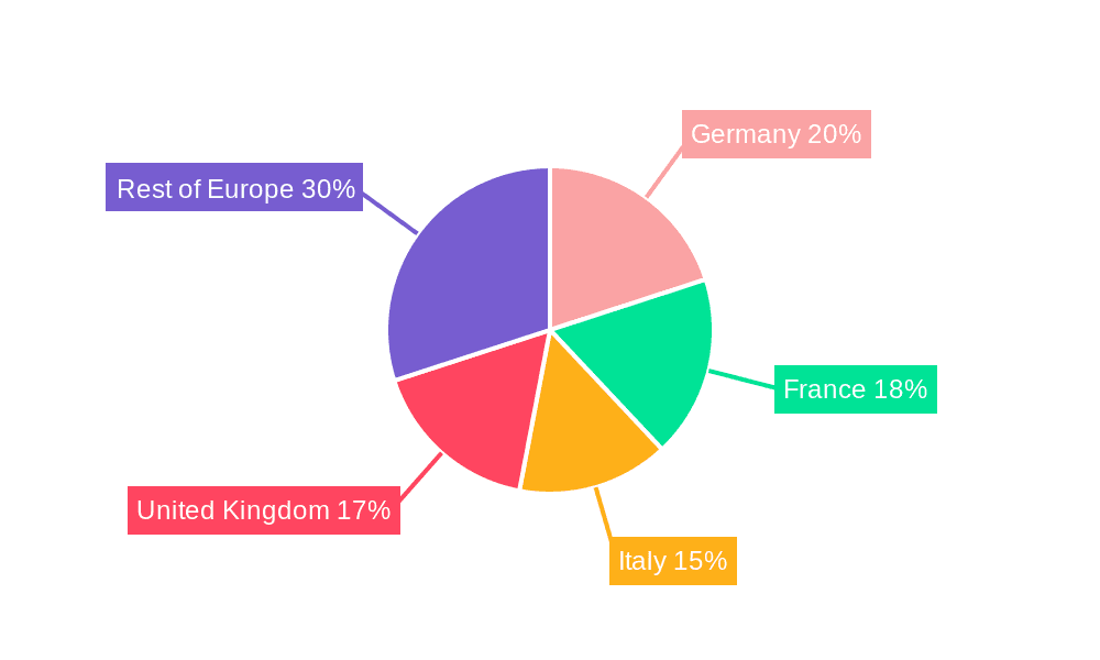 Europe Luxury Hotel Market Market Share by Region - Global Geographic Distribution