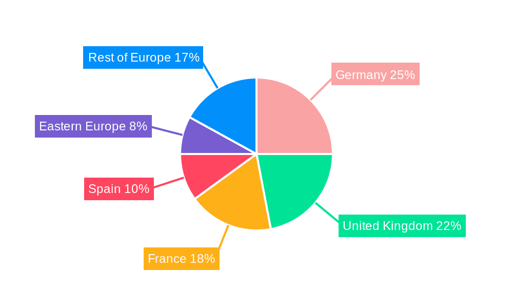 Europe Online Grocery Delivery Market Market Share by Region - Global Geographic Distribution