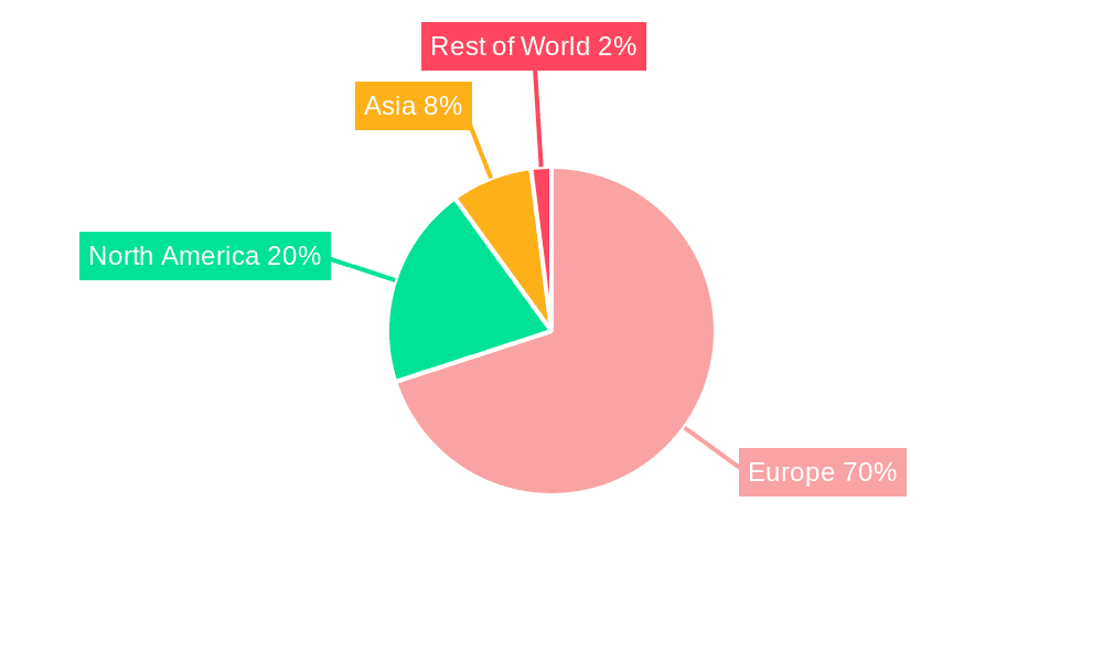 Europe Satellite Launch Vehicle Market Market Share by Region - Global Geographic Distribution