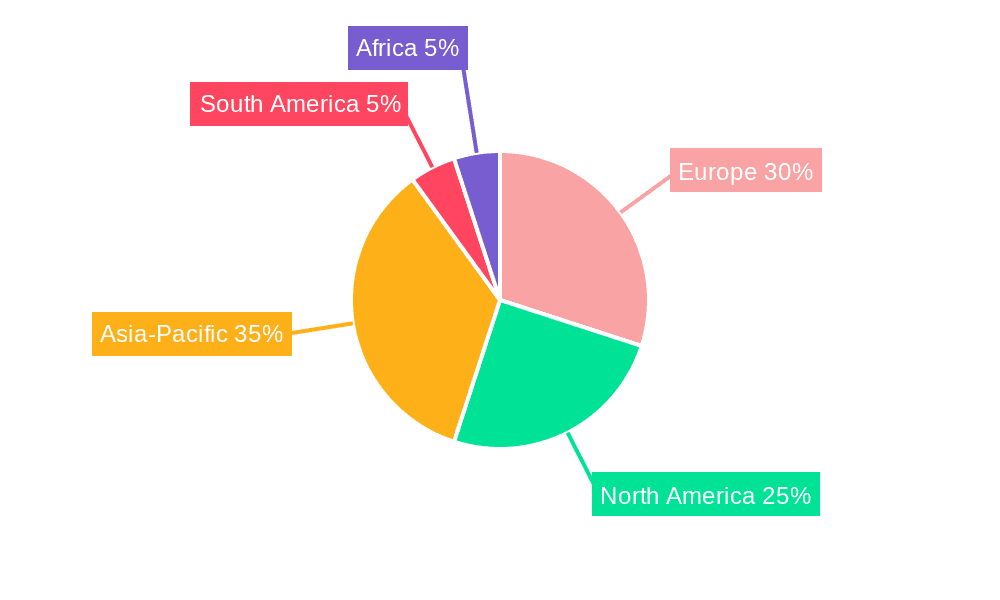 Europe Utility Tractor Market Market Share by Region - Global Geographic Distribution