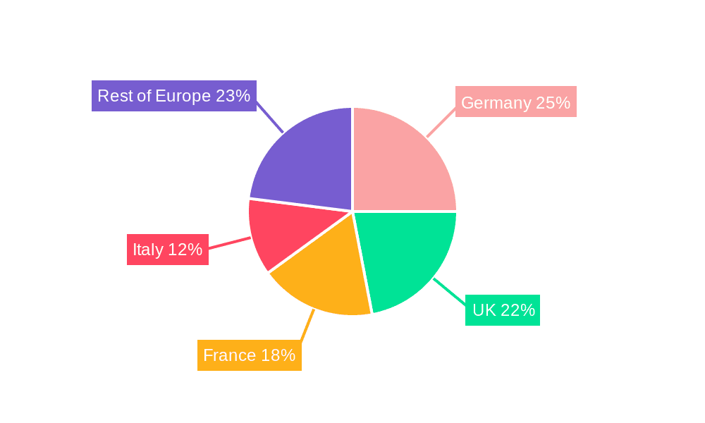 Europe Video Surveillance Market Market Share by Region - Global Geographic Distribution