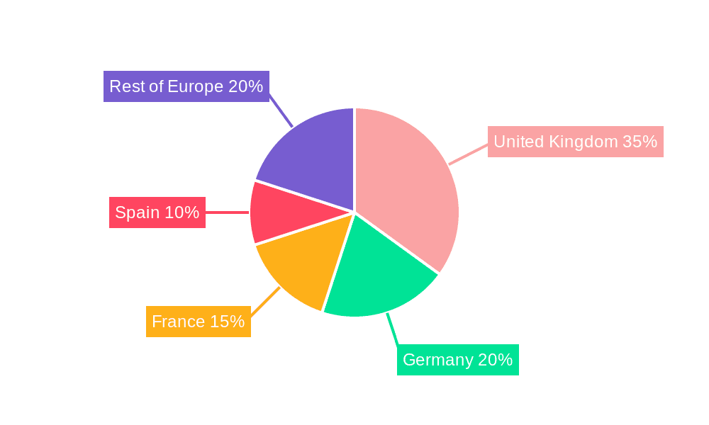 European Challenger Banks Market Market Share by Region - Global Geographic Distribution