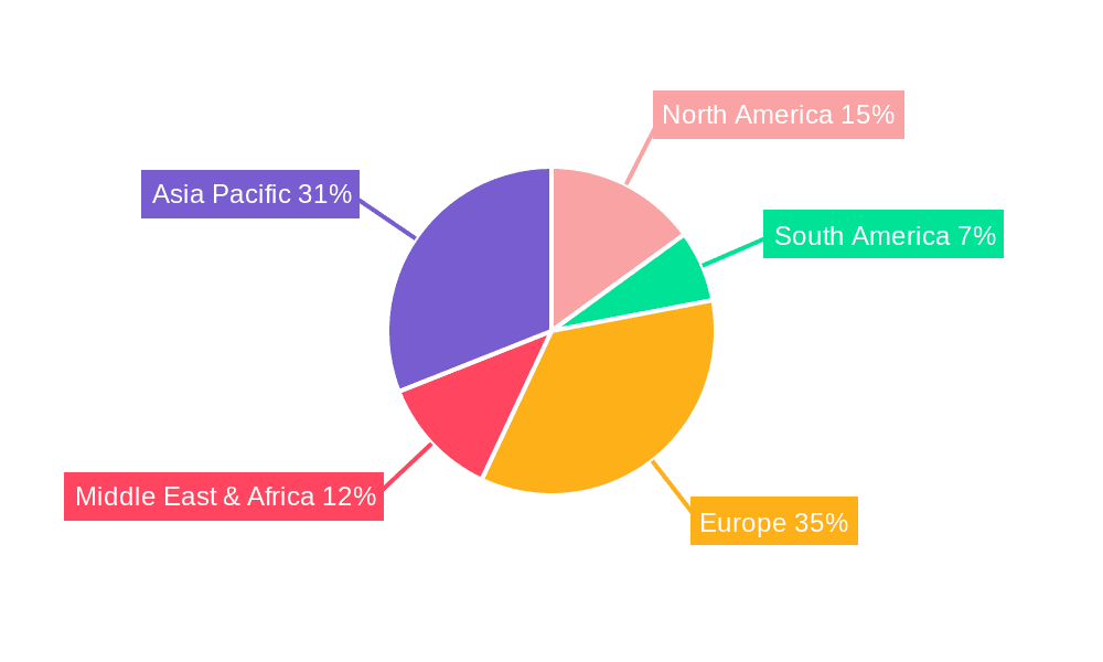 GCC Event Management Market Market Share by Region - Global Geographic Distribution