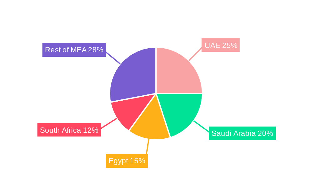 General Aviation Industry in Middle East and Africa Market Share by Region - Global Geographic Distribution
