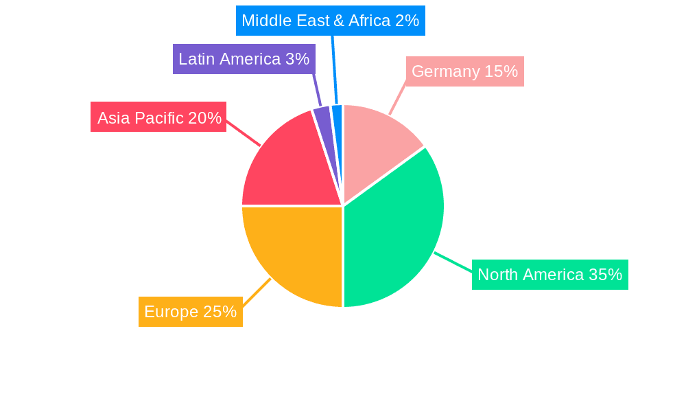 Germany Location-based Services Market Market Share by Region - Global Geographic Distribution